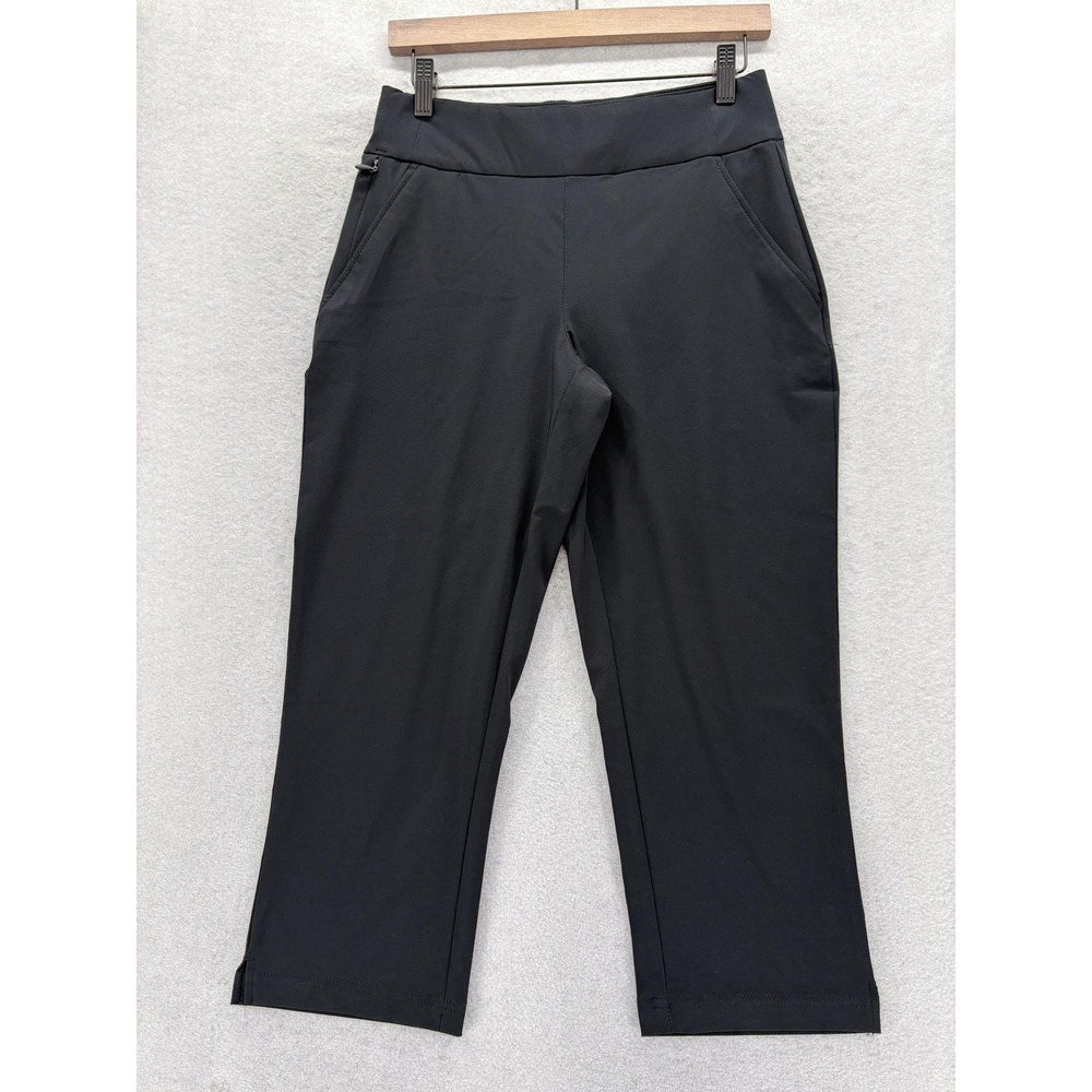 Columbia All Seasons Capri Pants Womens Small Black Omni-Shade Stretch Hiking